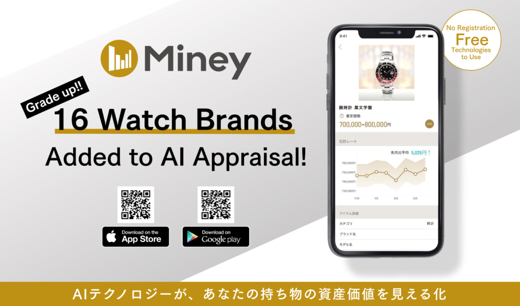 Miney: Expanding Brands Compatible With Automated AI Appraisals​