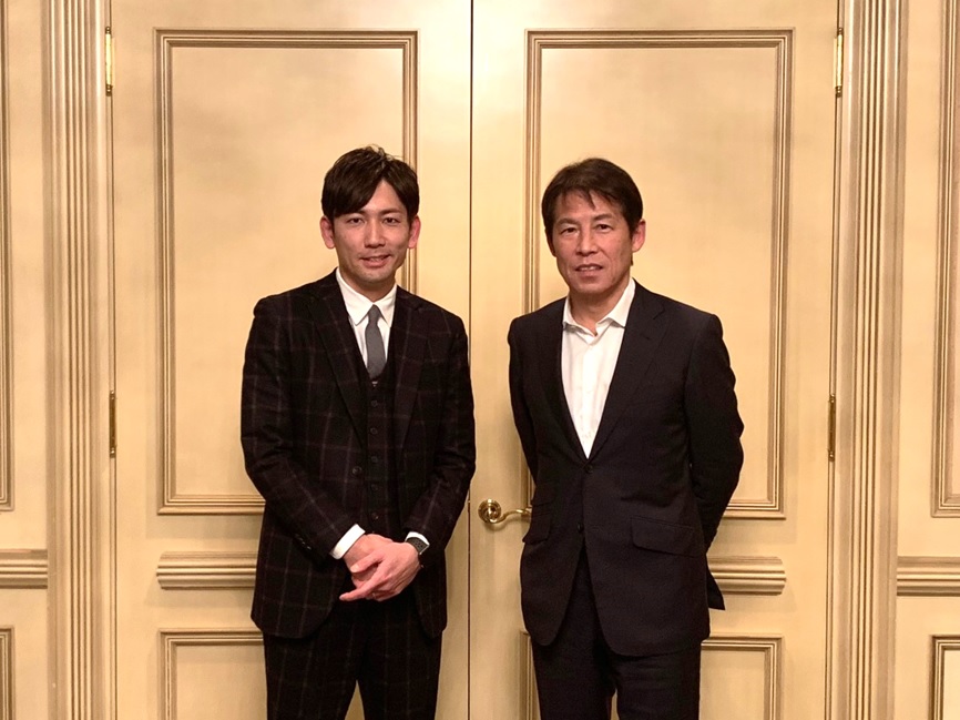 SOU代表 嵜本とガンバ大阪時代の恩師・西野朗 前ガンバ大阪監督との対談が実現！