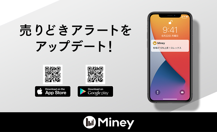 資産管理アプリ「Miney（マイニー）」、ベストな売りどきを教えてくれる「売りどきアラート」をアップデート​