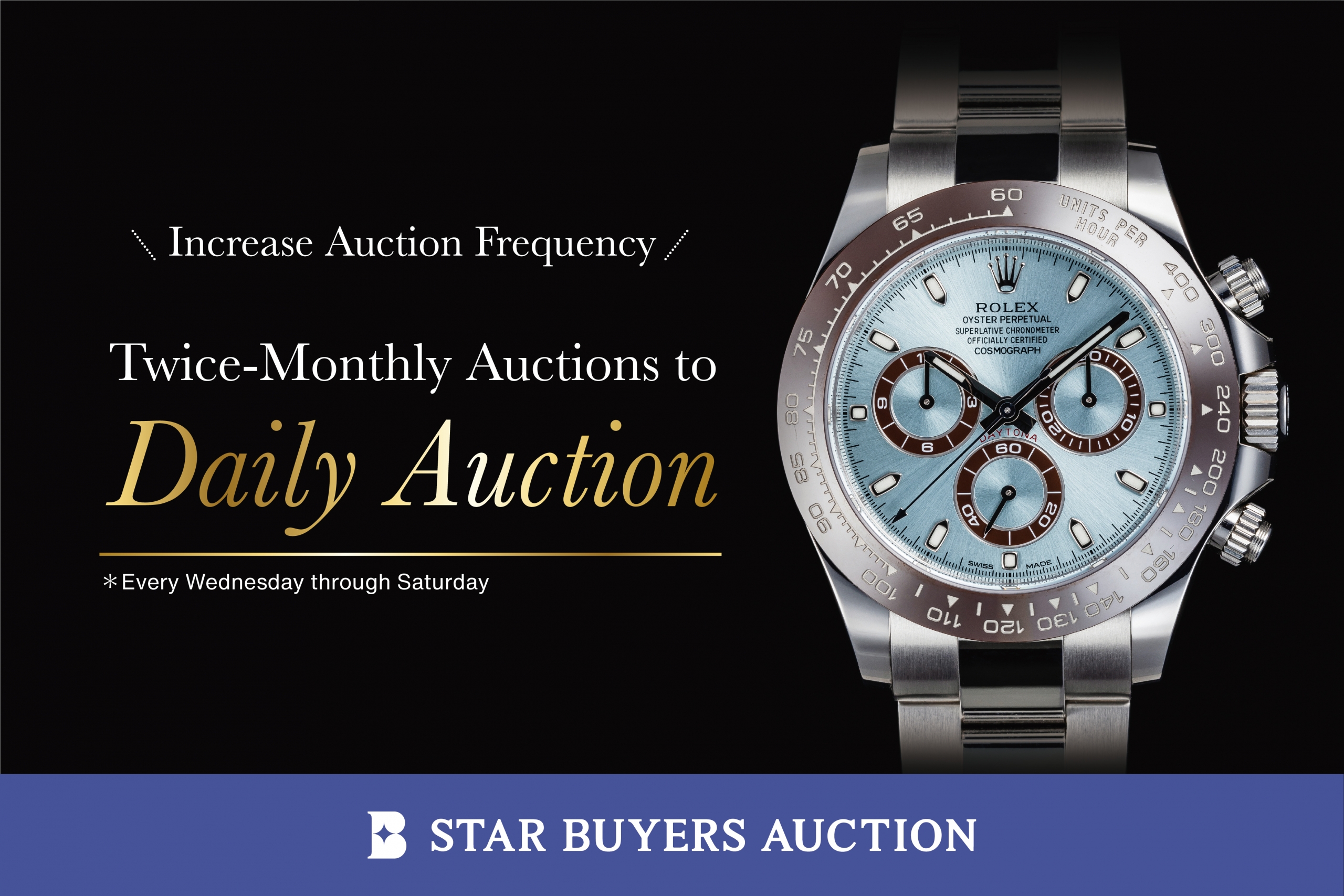 STAR BUYERS AUCTION to Increase Auction Frequency Beginning November 3!