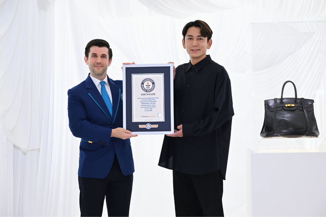 「オリジナル・バーキン」がギネス世界記録™に認定 「オークションで落札された最も高価なハンドバッグ」として公式認定証を授与<br>8月21日（金）から23日（日）まで大阪・心斎橋で展示会を開催